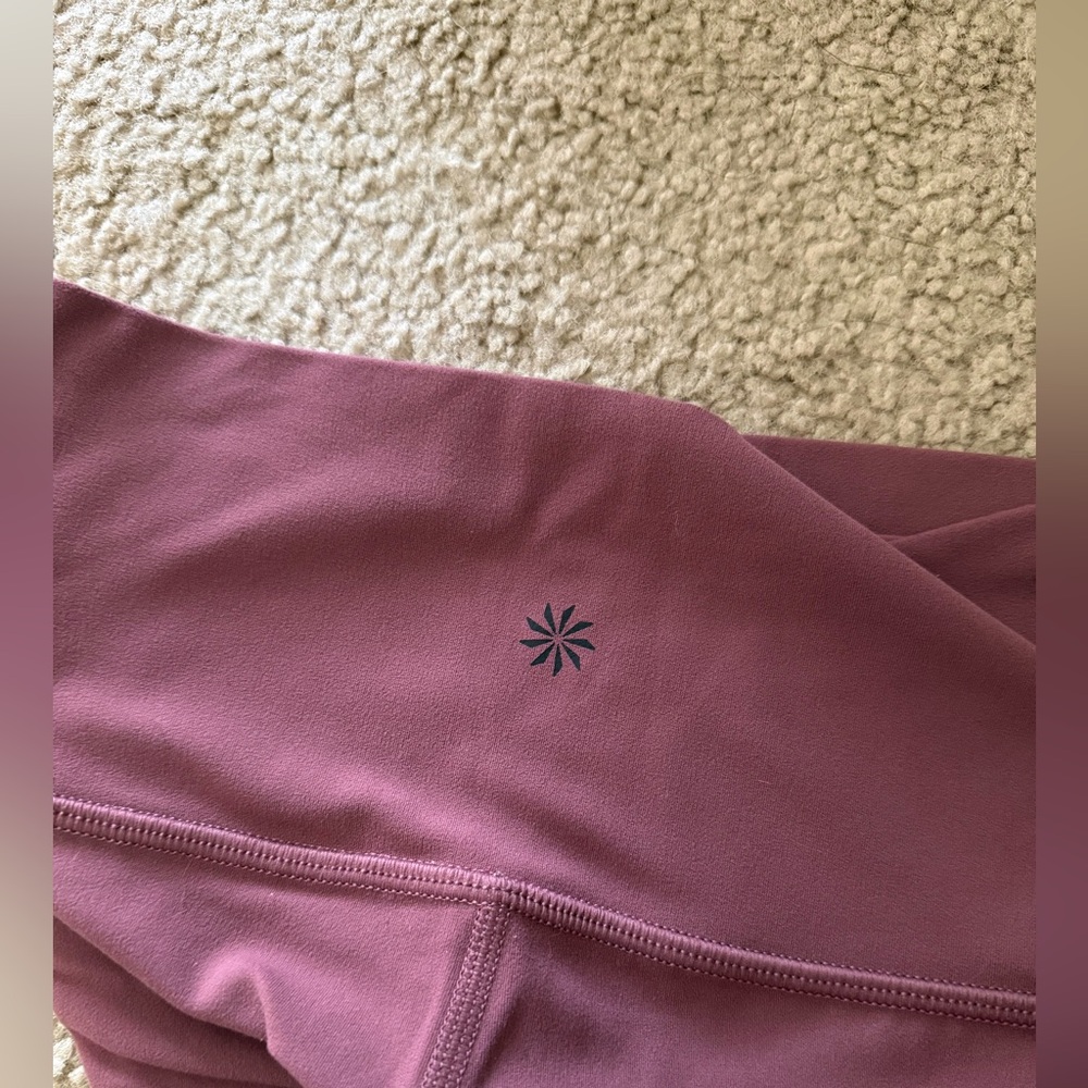 Athleta Transcend 7/8 Leggings in Plum - Picture 3 of 3